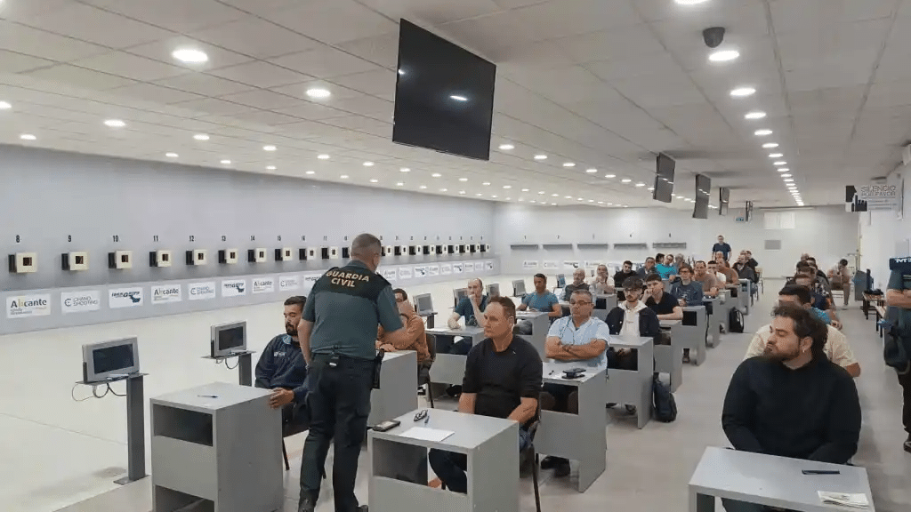 Examen teórico para la licencia de armas