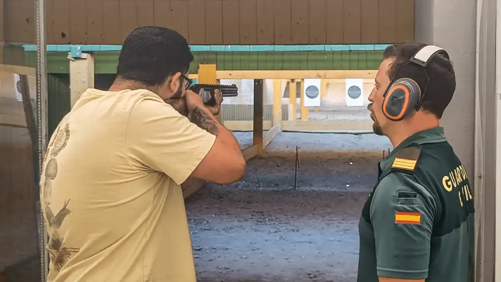 Prueba práctica de tiro para la licencia de armas